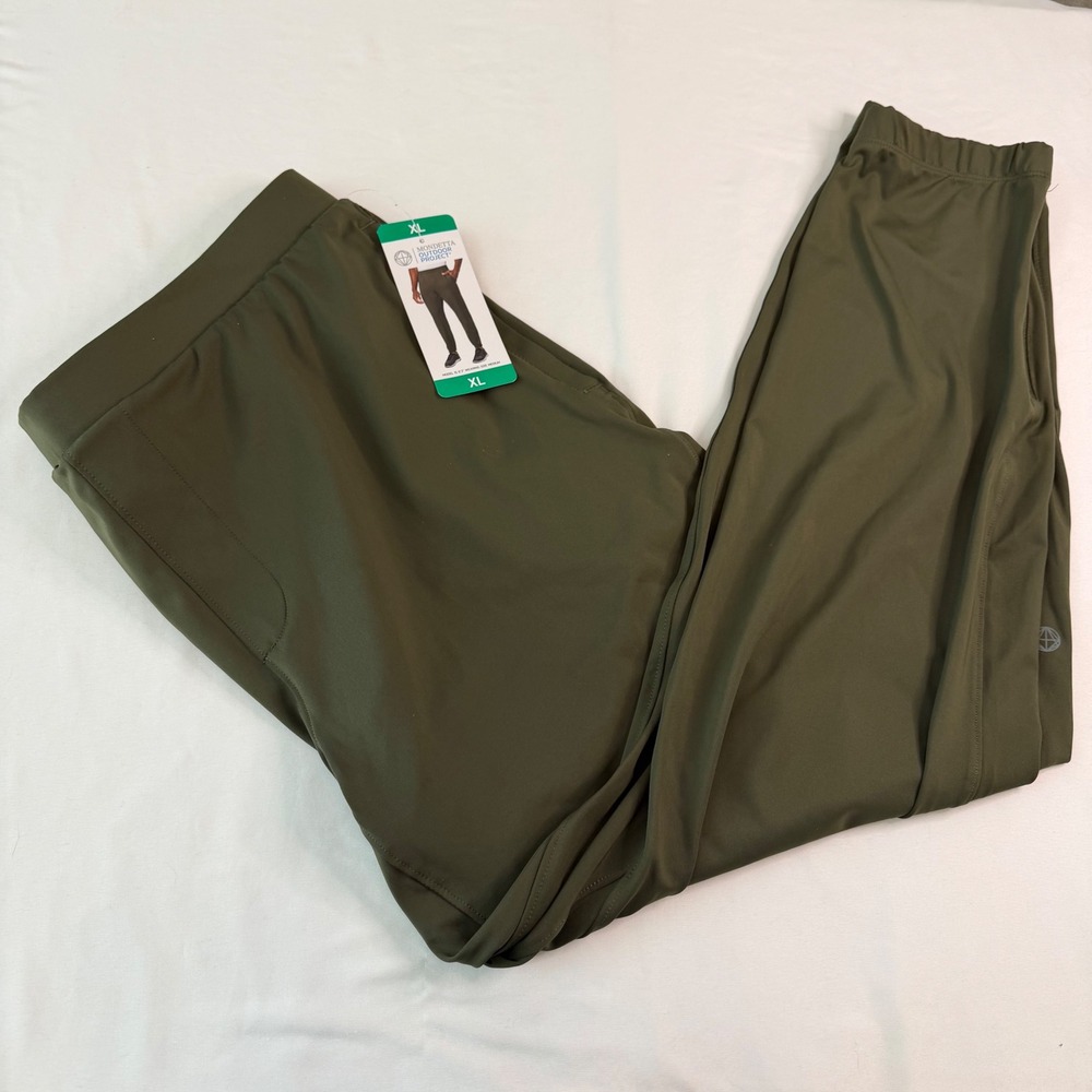 Mondetta Outdoor Project Mens XL Performance Joggers Olive Green Recycled Fabric